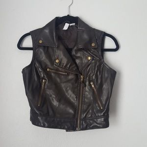 Max Rave Tops - Faux leather vest Max Rave Tops - Faux leather vest